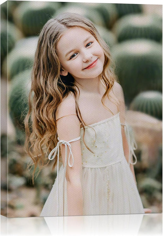 AbcCustomize Canvas Prints with Your Photos，Custom Canvas Wall Art for Bedroom, Living Room, Farmhouse Decor，Personalized Gifts Canvas Prints for Family，Friend，Lover，Pet