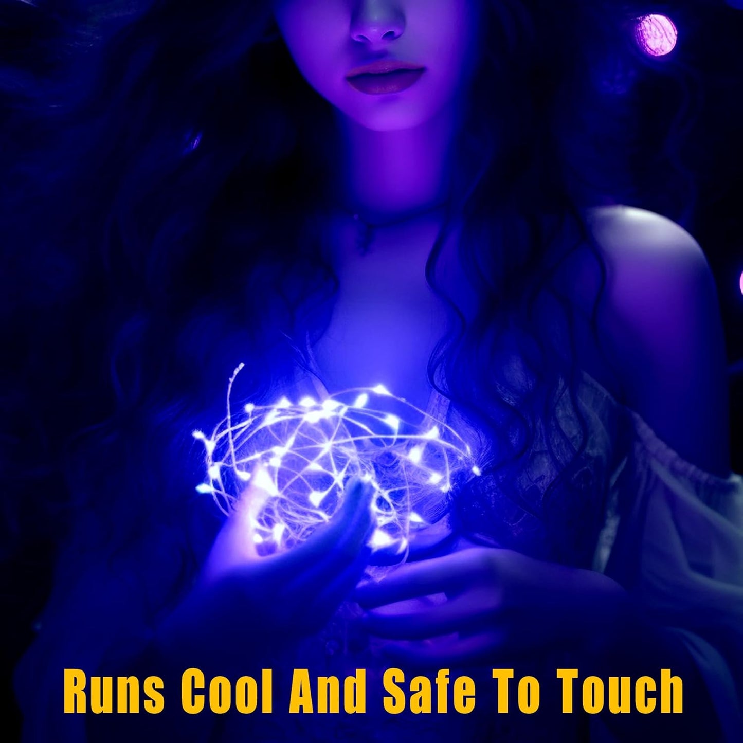 [6-Pack] 7Feet Starry String Lights,Fairy String Lights 20 Micro Starry LEDs On Silvery Copper Wire 2pcs CR2032 Batteries Included,Works for Wedding Centerpiece,Party,Christmas Table Decor (Blue)