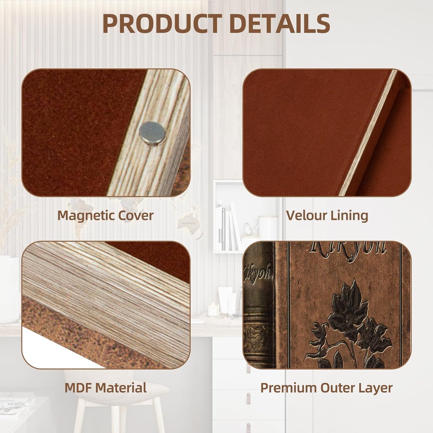 Decorative Book Box - Vintage Fake Book Storage Box for Home Décor, Secret Hollow Hidden Compartment (10x6.75x1.95 Inch) - Unique Shelf & Coffee Table Decor for Home,Graduation Gift,Birthday Gift Idea