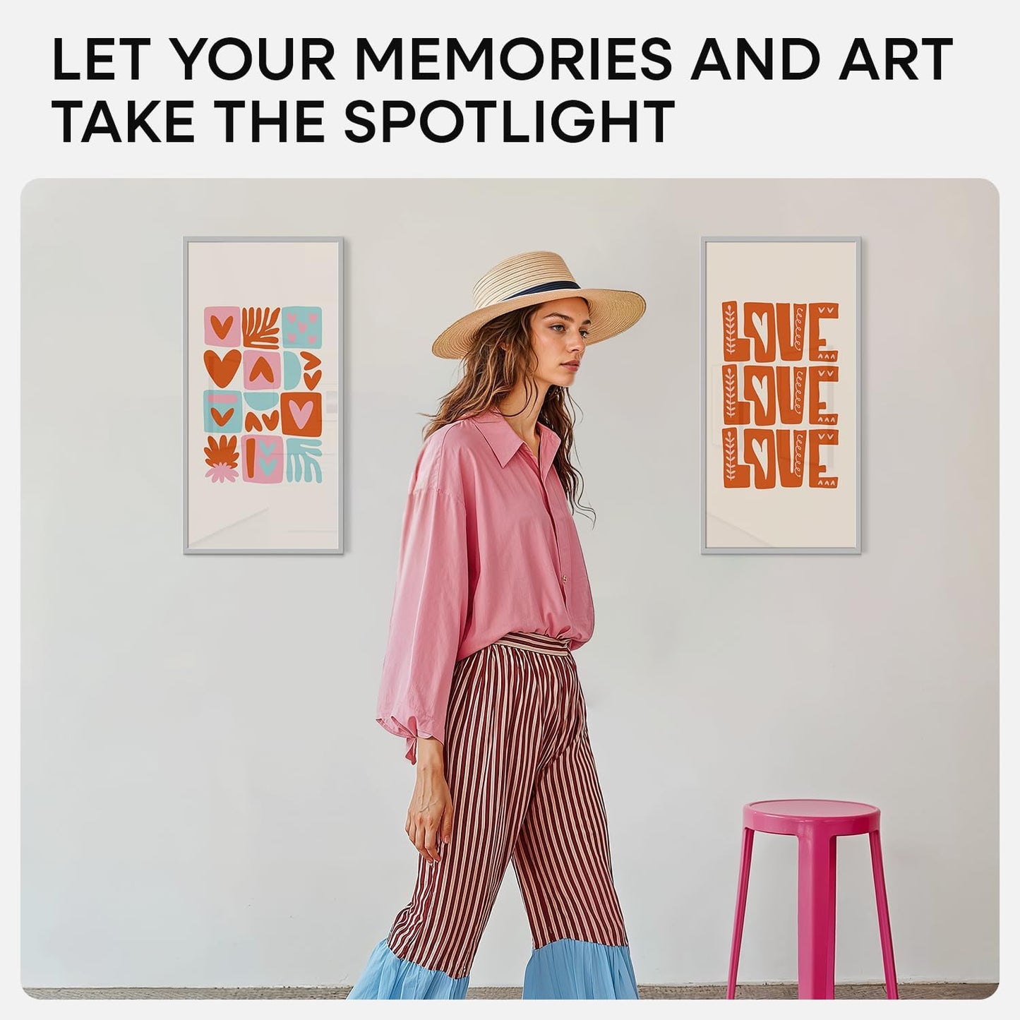 Homeforia 11x22 Newspaper Frame Silver, High End Metal 11 x 22 Picture Frame without Mat, 22x11 Thin Silver Poster Frames for Wall, 11by22 inch Display Photo Frames, Tempered Glass, Wall Kit, Set of 1