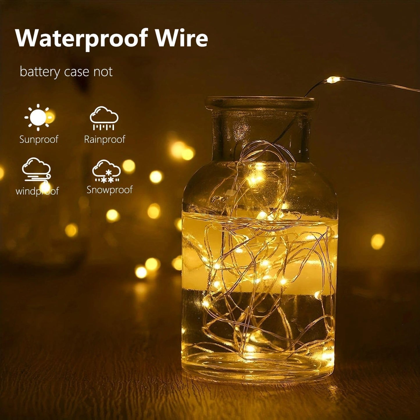 4-Pack 50 LED Fairy Lights Battery Operated with Timer, 16FT Waterproof Starry String Lights Outdoor Indoor Mini Cuttable Lights for Bedroom Wedding Birthday Christmas Parties (Warm White&Multi Color)