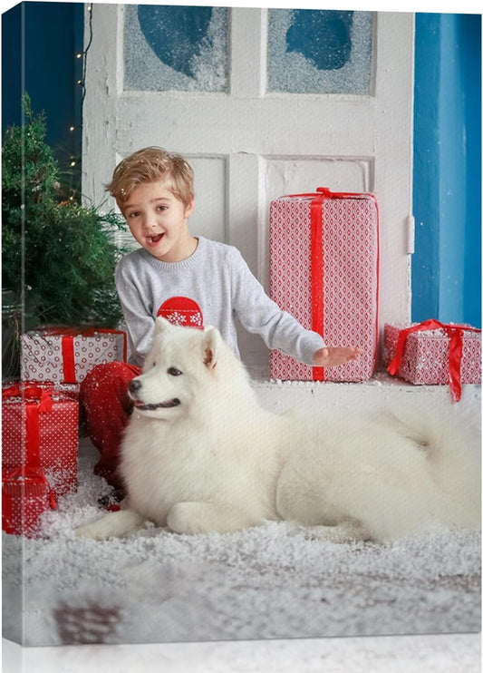 AbcCustomize Canvas Prints with Your Photos, Custom Canvas for Living Room and Bedroom Decor, Personalized gifts for Friends Lover and Family, Canvas Wall Art for Gifts & Keepsakes, Ready to Hang