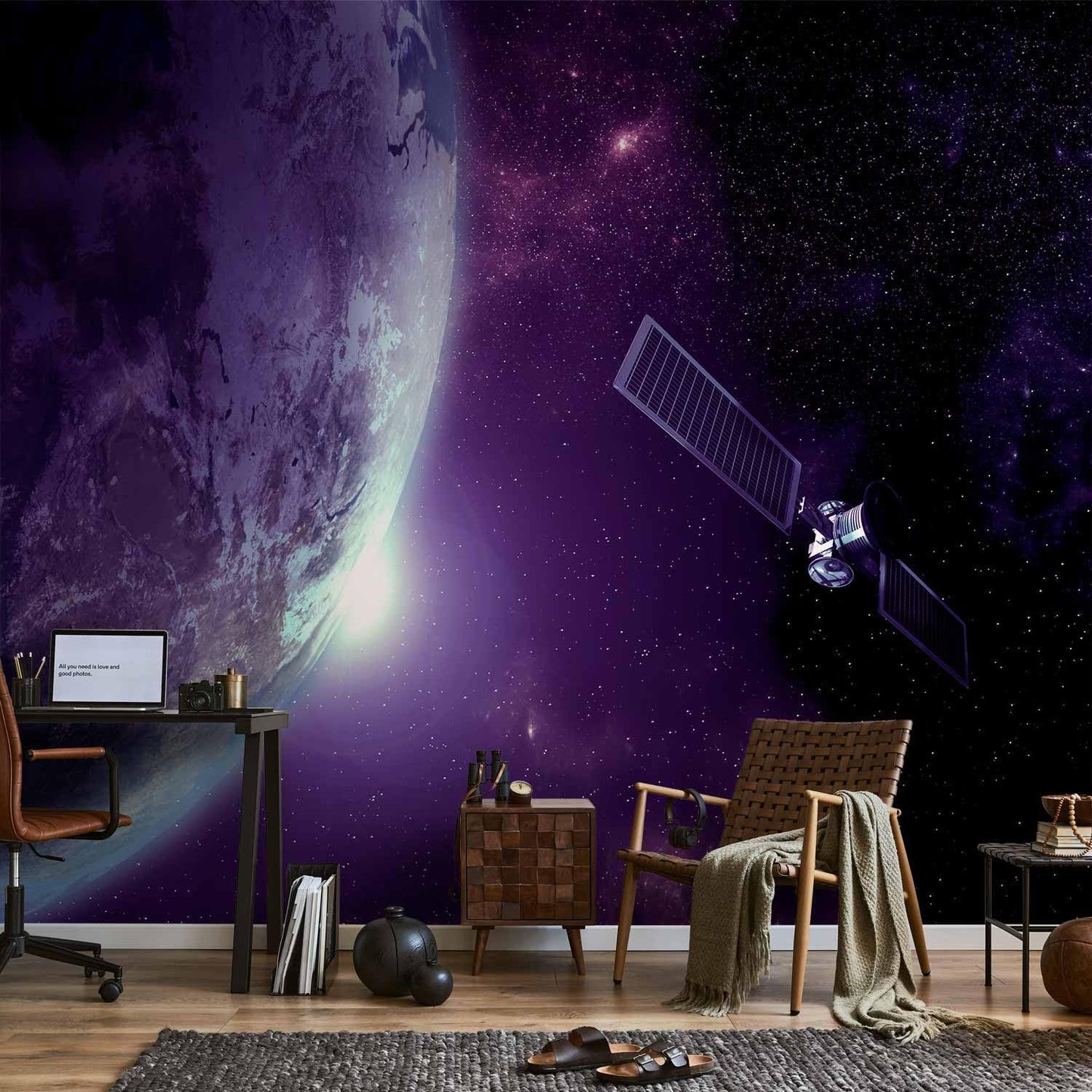 artgeist Premium Wall Mural Cosmos Galaxy 197x138 in - Non-Woven Wallpaper Fleece Wall Decor Photo Print Picture Image Design Home n-B-0007-a-d