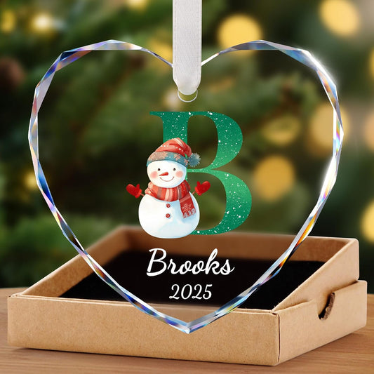 Personalized Christmas Ornaments with Names, Name Ornaments for Christmas Tree Decoration, Custom Initial Christmas Ornament for Kids and Adults, Stocking Name Tags