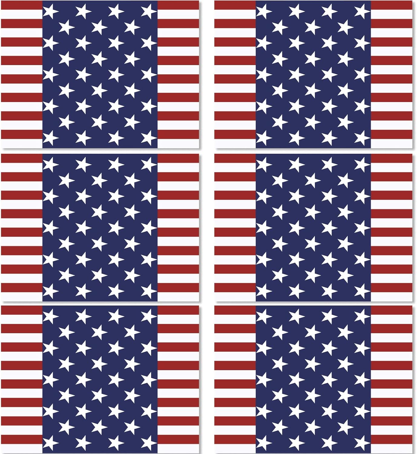 Memorial Day Placemats Set of 6 Patriotic Freedom Stars Place mats Veterans Day 4th of July Plastic Table Mats American Flag Holiday Washable Table Placemats for Party Dining