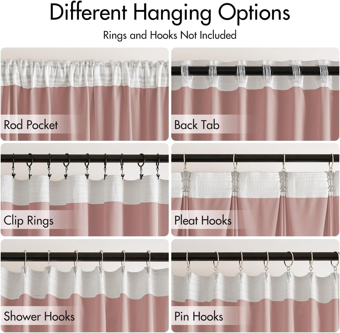 MIULEE Baby Pink Velvet Curtains 96 inches 2 Panels - Luxury Room Darkening Window Drapes for Bedroom Living Room Thermal Insulated Super Soft Blackout, Back Tab Rod Pocket Pinch Pleated, W52 x L96