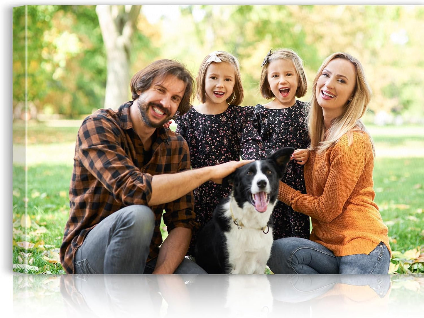 Custom Canvas Prints with Your Photos - Personalized Pictures Print, Customized Photo Gifts, Wall Art Poster Canvas Printing for Wedding, Family, Baby, Pets, Home Office Decor, Wrapped Frame