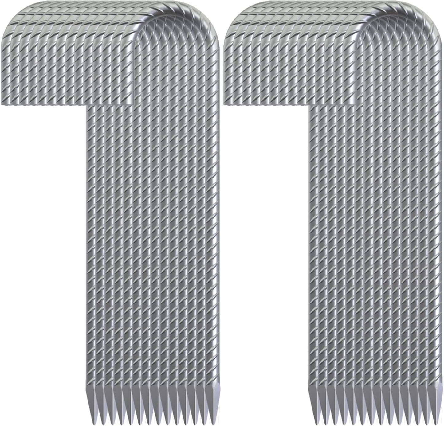 16 Inch 28 Pack Rebar Stakes, 3/8" Diameter J Hook Steel Ground Anchor Stakes, Heavy Duty Galvanized Tent Stakes, Metal Fence Stakes for Outdoor Decoration Yard Inflatables Gardening