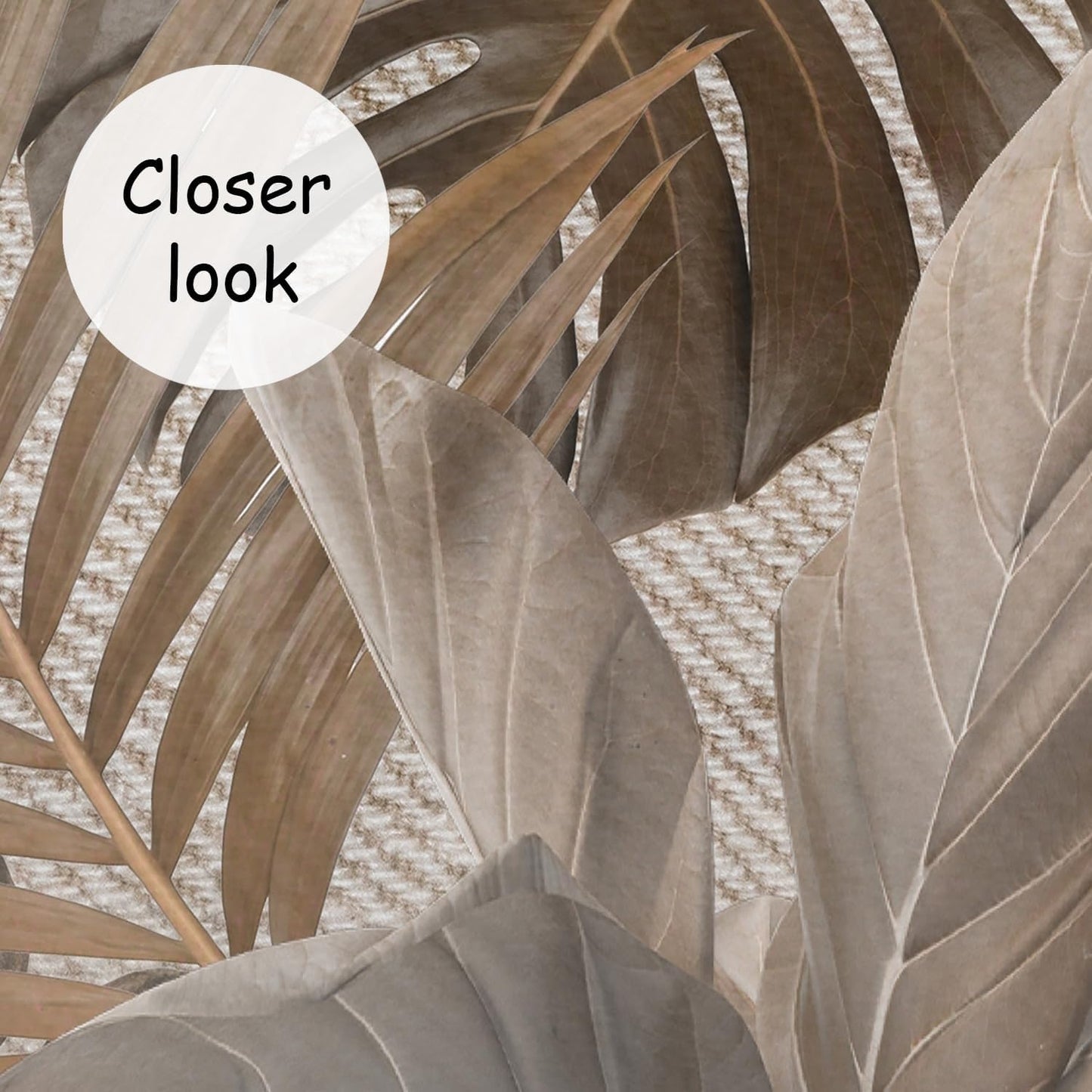 AFZEVEB-Jungle Wallpaper Vintage Tropical Plants Wall murals for Bedroom 159"x107" (Not Peel and Stick)