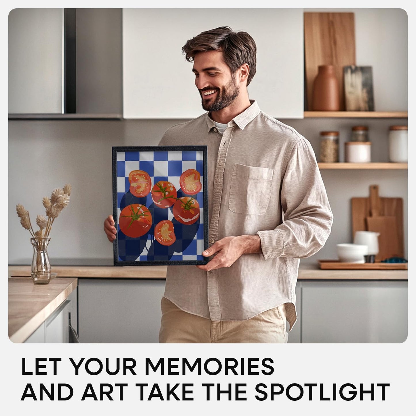 Homeforia 11x14 Picture Frame Black Wood, High End Oak 11x14 Poster Frames with Mat 8x10, 11 x 14 Wooden Frame Matted to 8 x 10 inch Photo, 14x11 Thin Hanging Frame, Tempered Glass, Wall Kit, Set of 1