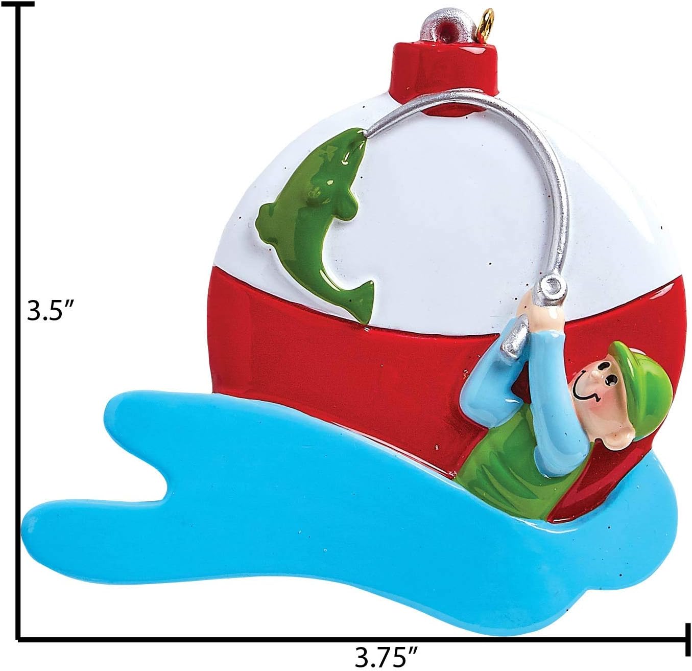 Elves Personalized Fly Fishing Ornament 2024 - Merry Fishmas Fisherman Christmas Tree Decor