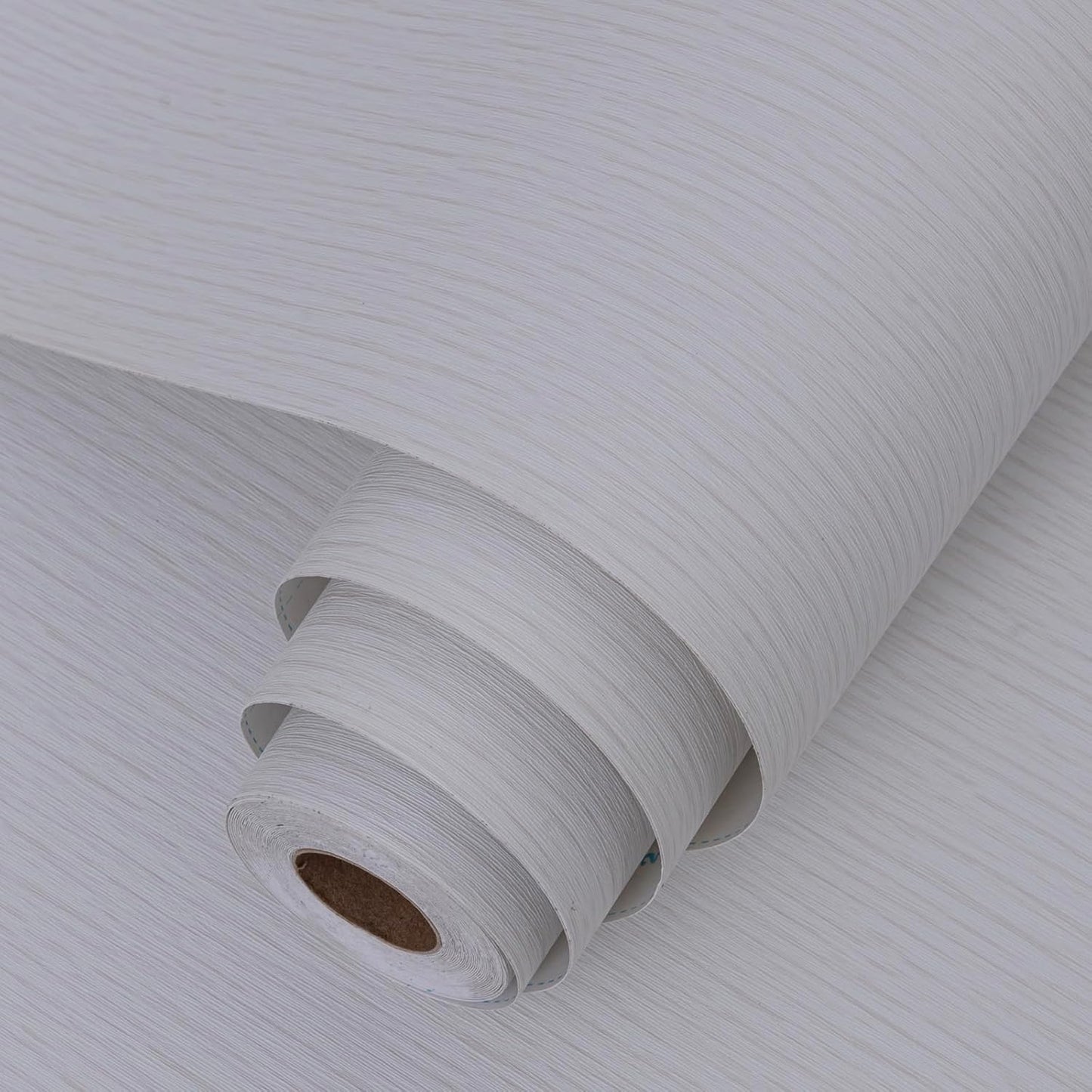 Grasscloth Peel and Stick Wallpaper 20.8"x394" Light Gray Thick Fabric Textured Linen Classic Faux Grassweave Neutral Removable Wallpaper Vinyl Film Roll for Home Use