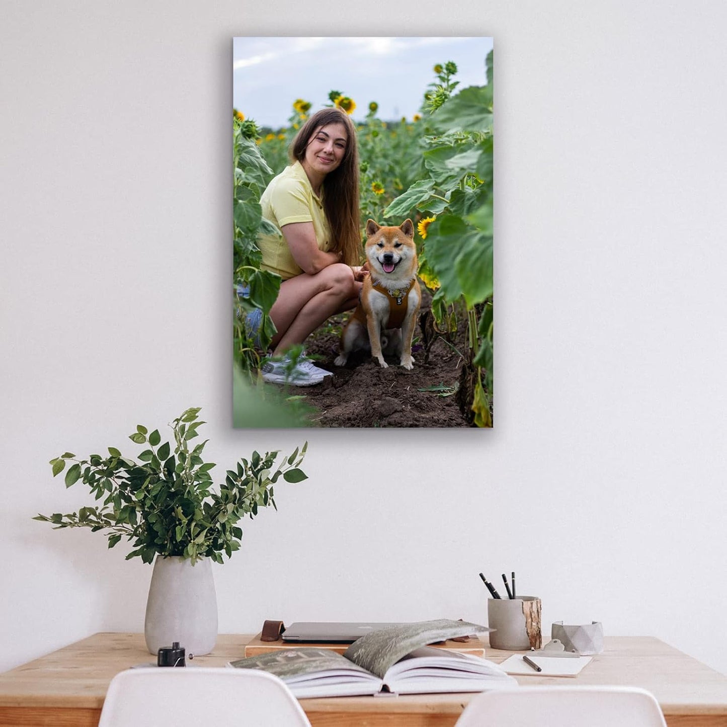 Custom Canvas Prints with Your Photos Custom Wall Art Personalized Canvas Pictures for Pet/Family Gifts for Mom/Men/Women (16'' W x 24'' H)