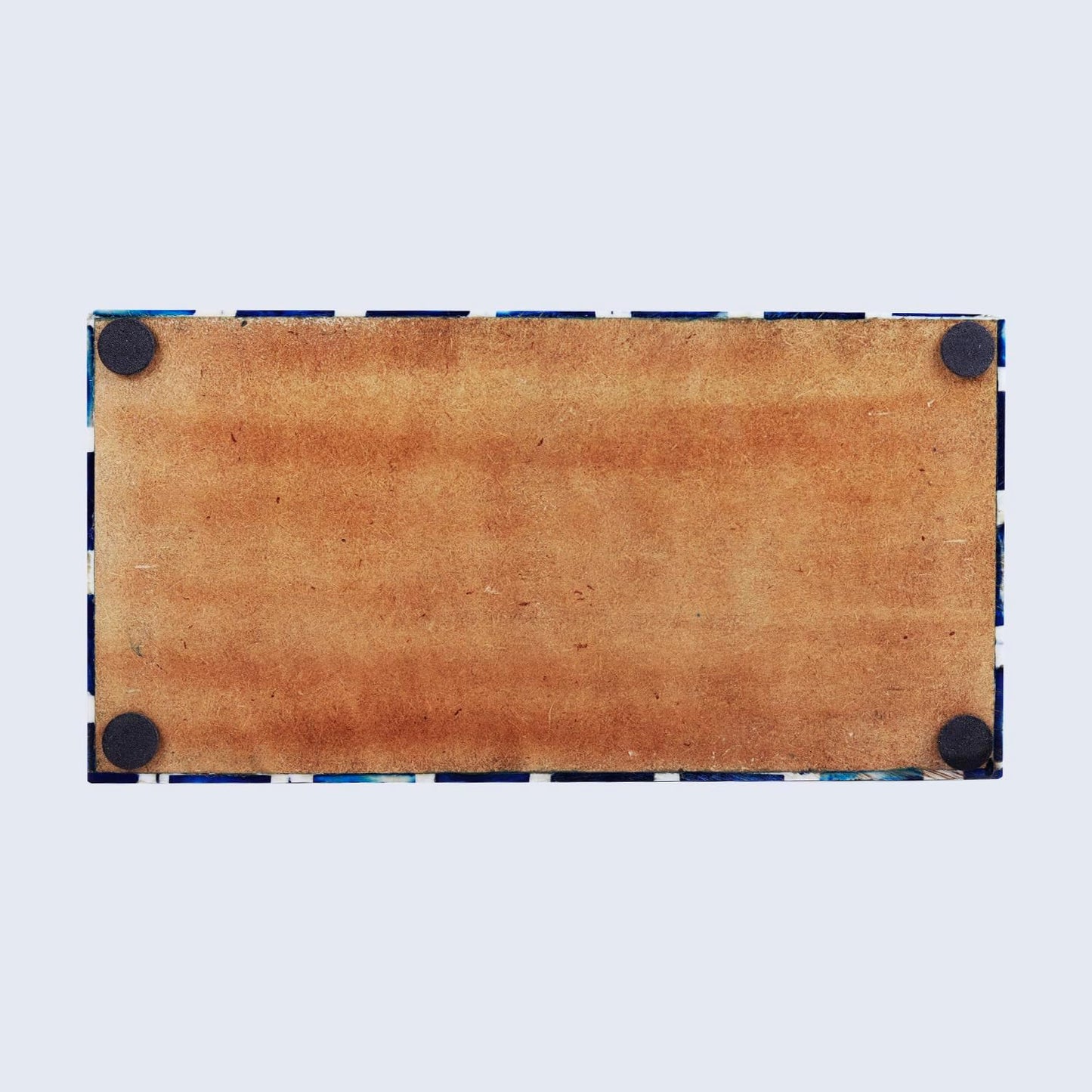 Handicrafts Home Handmade Moroccan Pattern Inspired Decorative Box - Large Storage Organizer for Neck Chains, Watches, Memory Keepsakes - Boho Style Treasure Box, Multipurpose Gift - Blue, 10x5x5