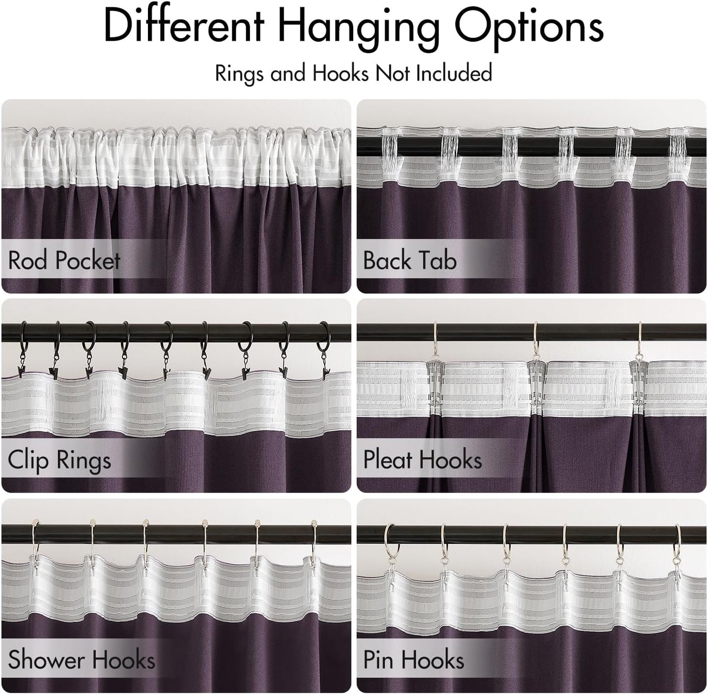 MIULEE Purple Velvet Curtains 96 inches 2 Panels - Luxury Room Darkening Window Drapes for Bedroom Living Room Thermal Insulated Super Soft Blackout, Back Tab Rod Pocket Pinch Pleated, W52 x L96