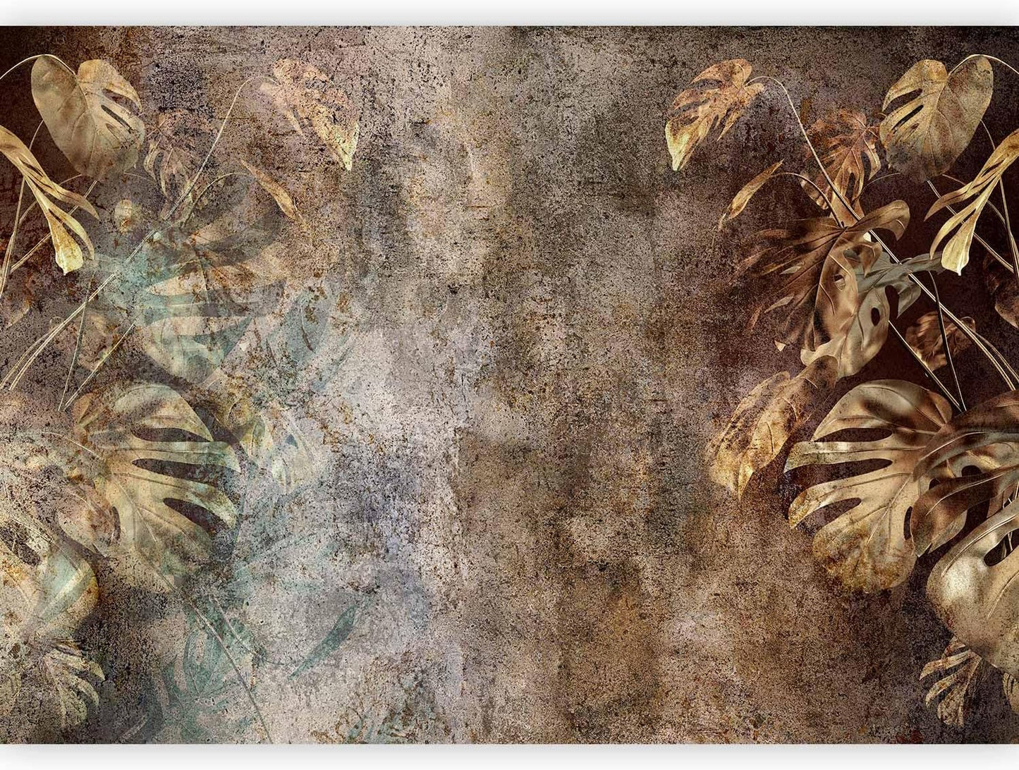 artgeist Wall Mural Monstera 98x69 in - XXL Non-Woven Wallpaper Fleece Wall Decor Photo Print Picture Image Design Nature Botanical Abstract Plants b-C-0859-a-a