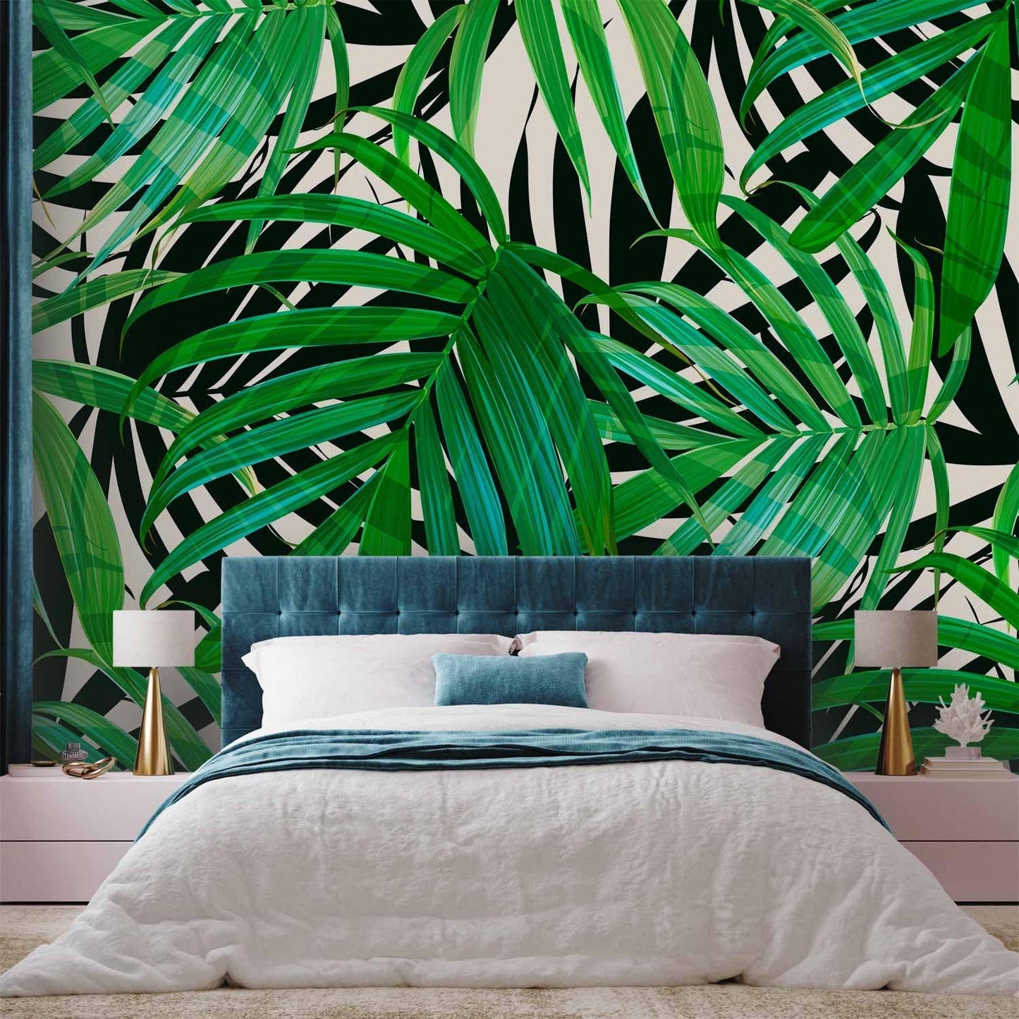artgeist Wall Mural Tropical 177"x124" XXL Peel and Stick Self-Adhesive Wallpaper Removable Large Sticker Foil Wall Decor Print Picture Image Design