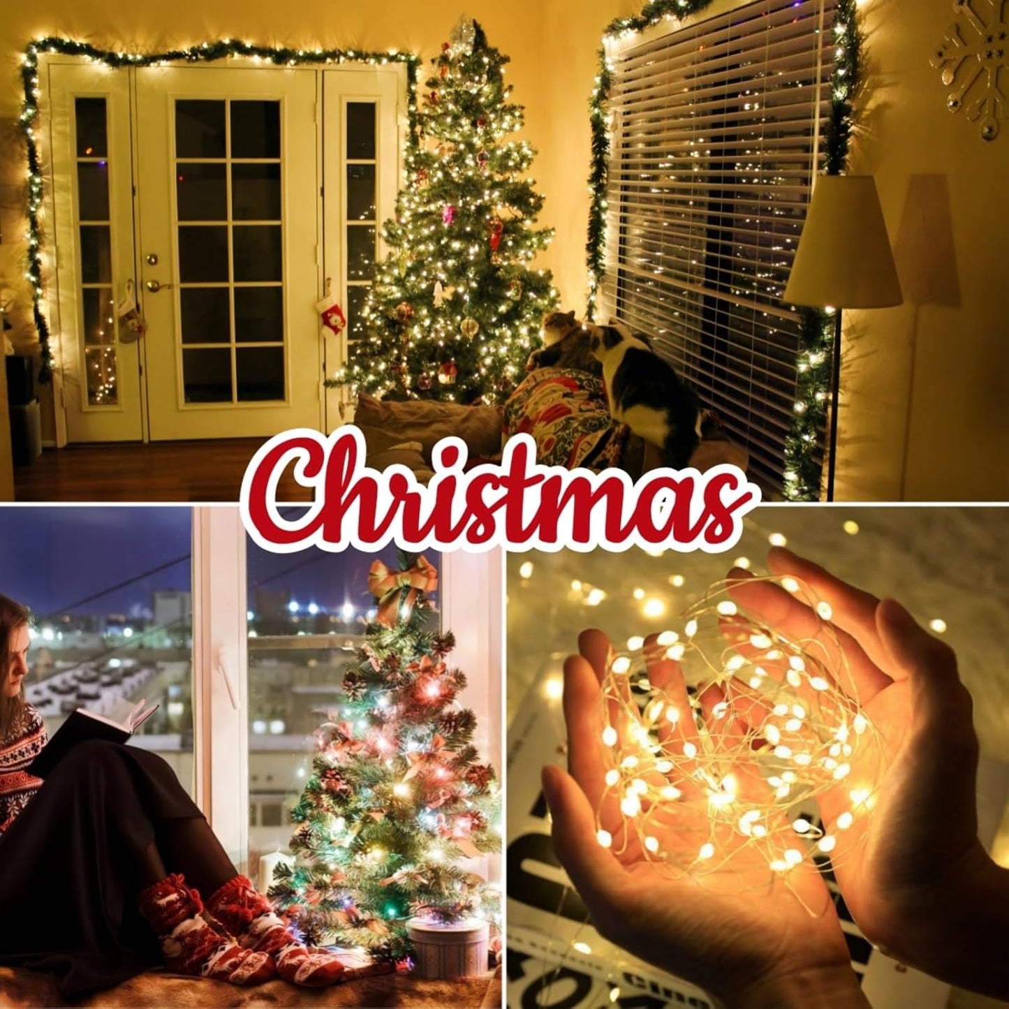 Smart Color Changing Fairy String Lights, 33FT 100 LED RGB Easter Lights String USB Powered, 16 Solid Colors and Multi Modes for Christmas Birthday Bedroom Indoor Outdoor Decor with Remote and Timer