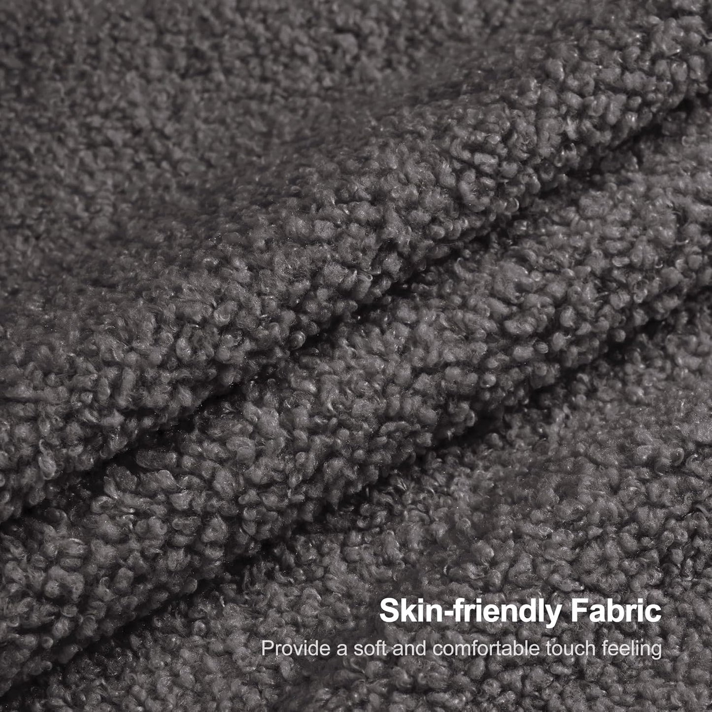 Homguava Bean Bag Chairs for Adults,Giant Beanbag Couch Adult Bean Bag Chair with Filler Included,Modern Lazy Sofa Comfy Chair for Living Room(Dark Grey)