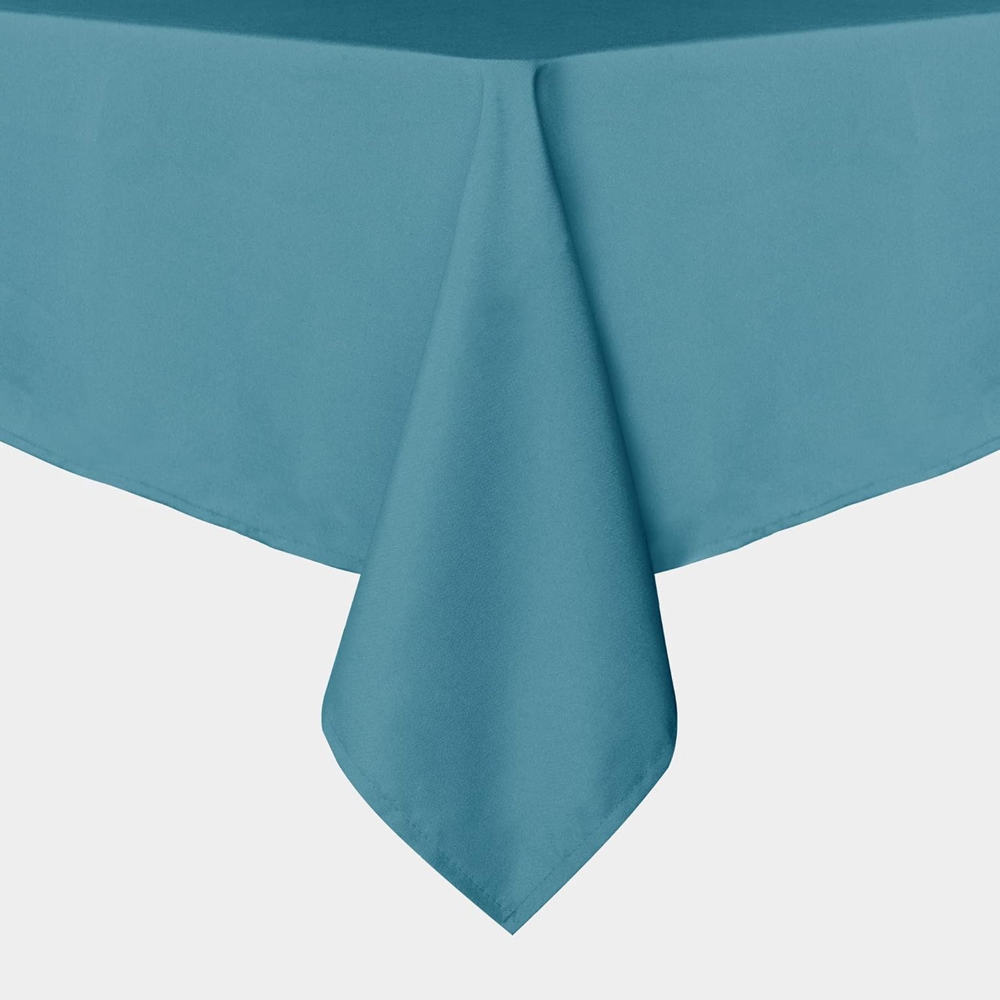 sancua Rectangle Tablecloth - 60 x 84 Inch - Stain and Wrinkle Resistant Washable Polyester Table Cloth, Decorative Fabric Table Cover for Dining Tables, Buffet Parties and Camping, Teal