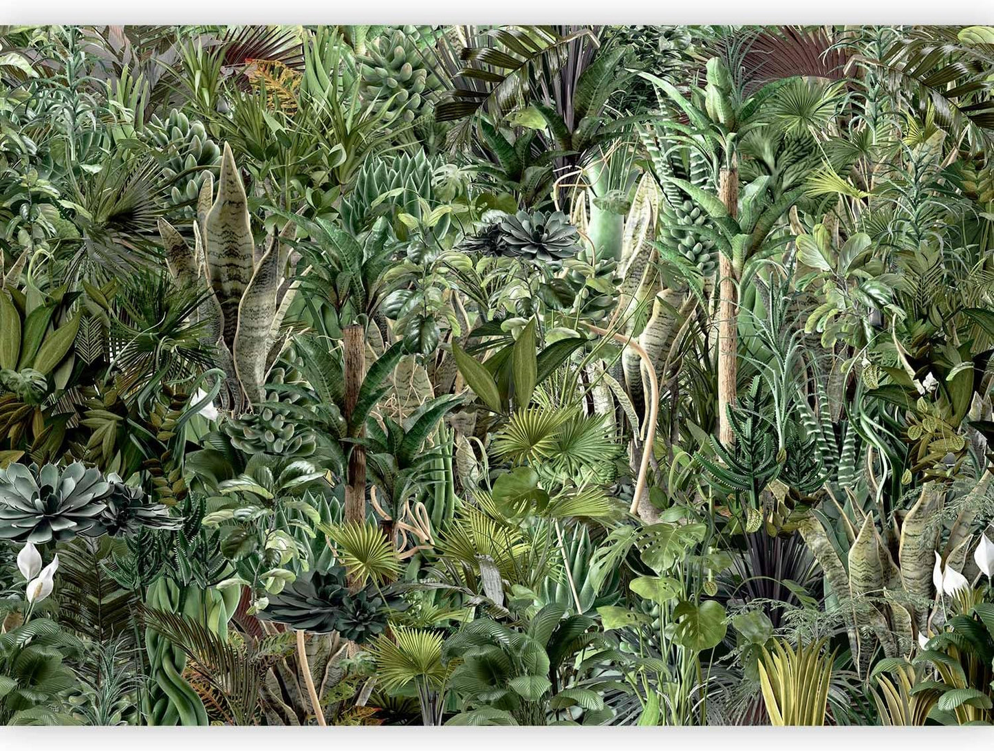 artgeist Premium Wall Mural Leaves 177x124 in - XXL Non-Woven Wallpaper Fleece Wall Decor Photo Print Picture Image Design Plants Abstract Nature Botanical b-C-0858-a-a