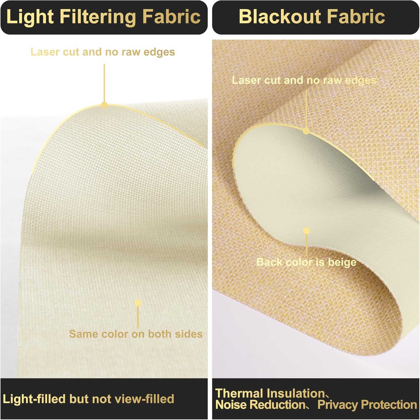 BERISSA Cordless Dual Roller Shades with Cassette Valance, Double Window Shades Blackout and Light Filtering, Day and Night for Home Office Door. Linen Beige. 24 W x 56" H