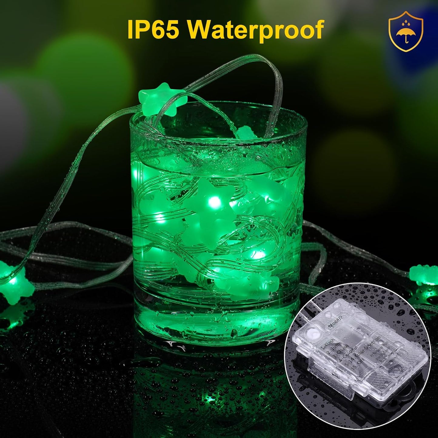 Fairy Lights Color Changing 16.5FT String Lights with Remote, 2-Pack Mini Star LED Twinkle Light USB Plug or Battery Powered for Indoor Outdoor Waterproof Party Garden Decoration