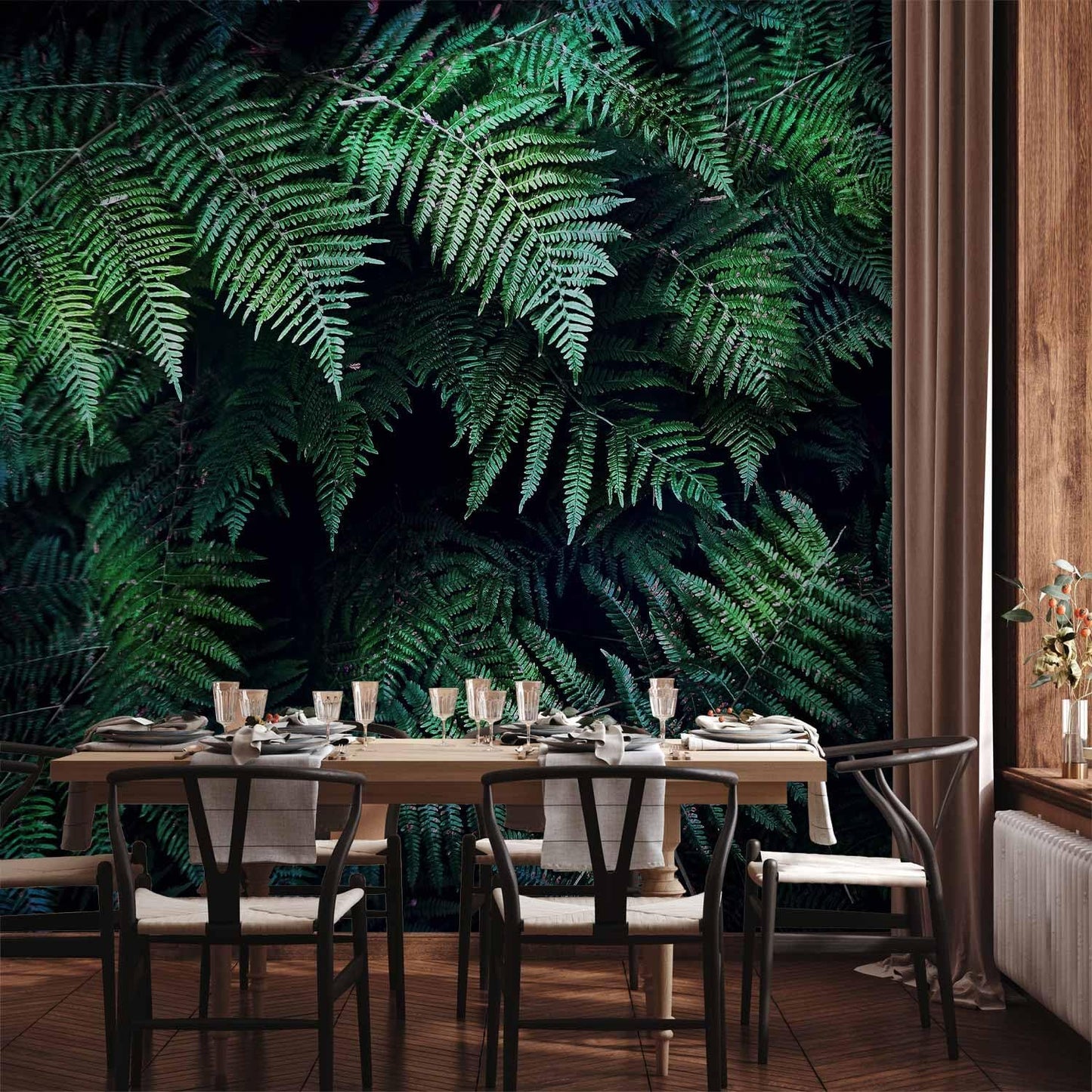 artgeist Wall Mural 3D Effect 135x101 in - XXL Peel and Stick Self-Adhesive Wallpaper Removable Large Sticker Foil Wall Decor Print Picture Image Design - Tropical Leaves b-C-0564-a-a