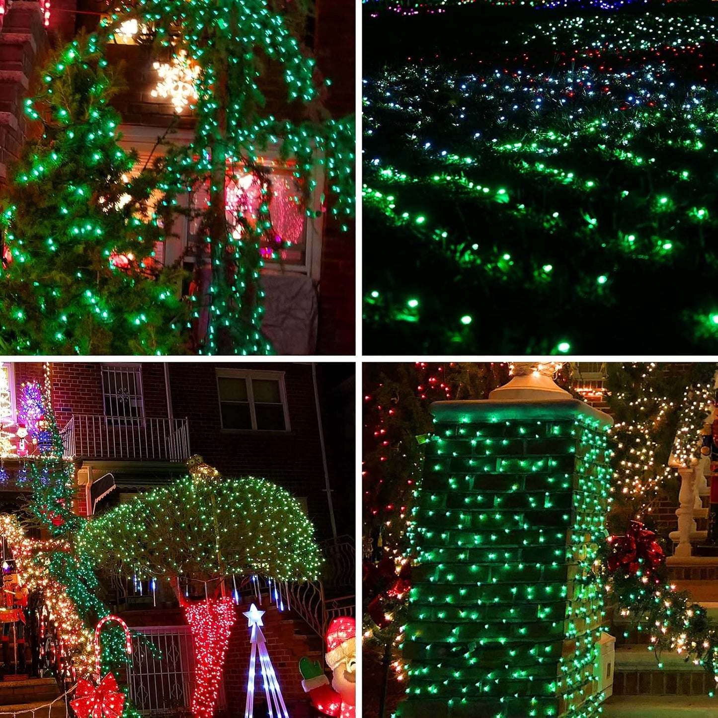 Green Wire,Green Incandescent Bulb 300 Mini String Lights for Indoor Christmas Tree Garland Birthday Wedding Party Festival Decoration