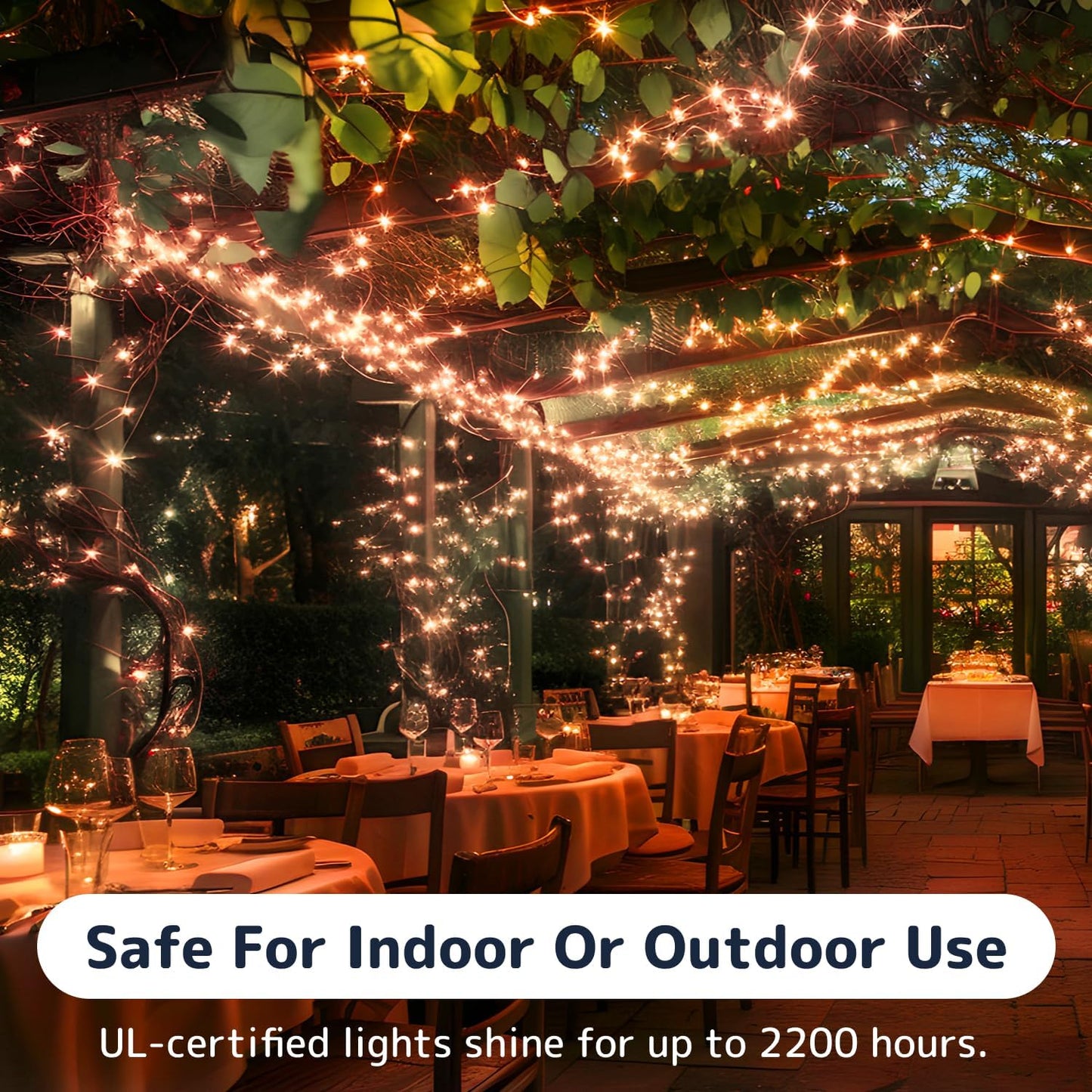 PREXTEX Incandescent Orange Christmas Lights with Black Wire - 200 Count Light Bulbs, 40ft Twinkle Lights - Connects Up to 4 Strings - Indoor/Outdoor Colored Lighting for Halloween or Any Occasion