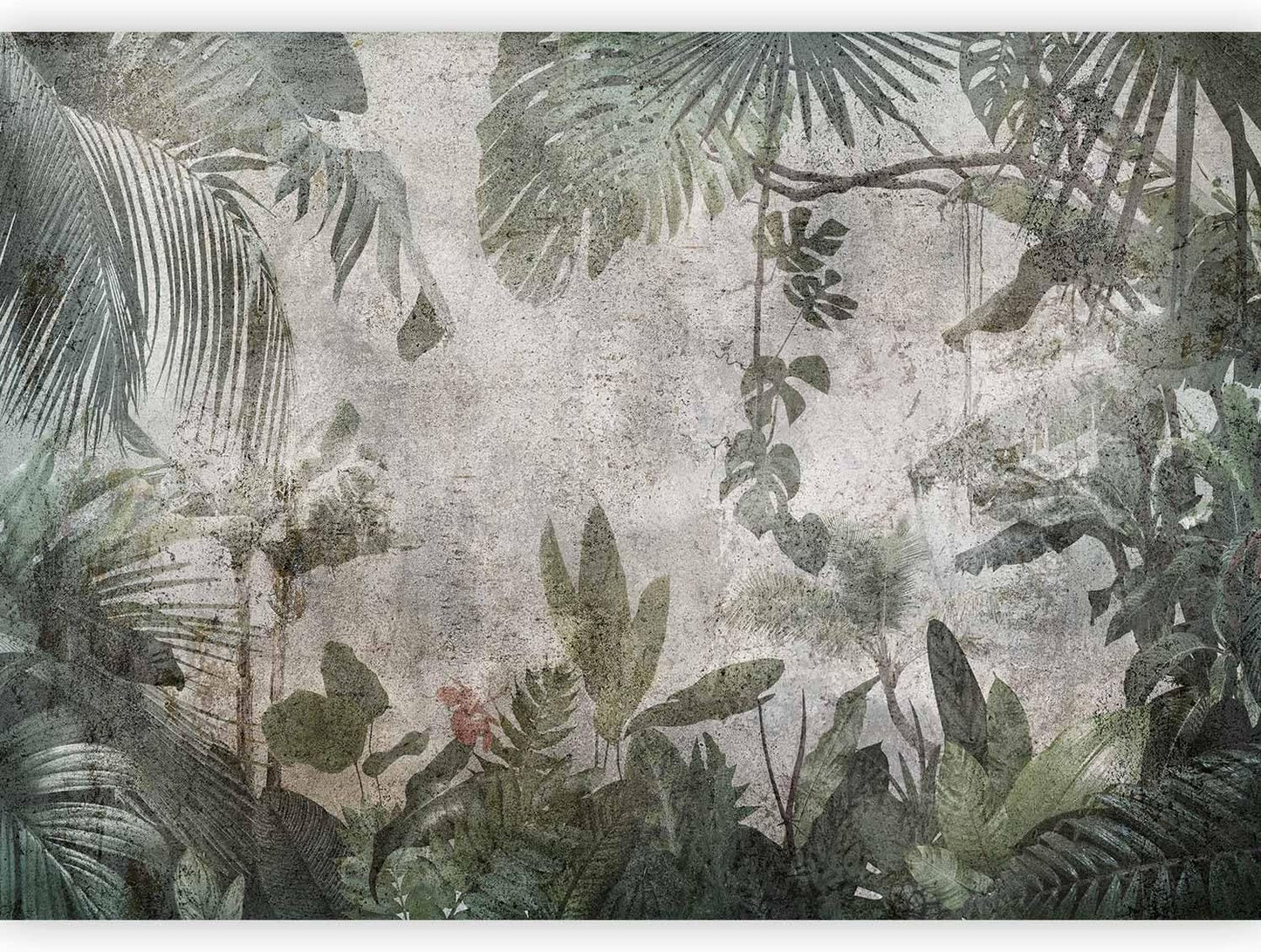 artgeist Wall Mural Tropical Leaves 118x83 in - XXL Non-Woven Wallpaper Fleece Wall Decor Photo Print Picture Image Design Landscape Jungle Nature Monstera Palm Leaves b-C-0821-a-a