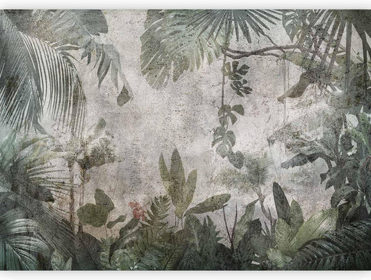 artgeist Premium Wall Mural Tropical Leaves 157x110 in - XXL Non-Woven Wallpaper Fleece Wall Decor Photo Print Picture Image Design Landscape Jungle Nature Monstera Palm Leaves b-C-0821-a-a