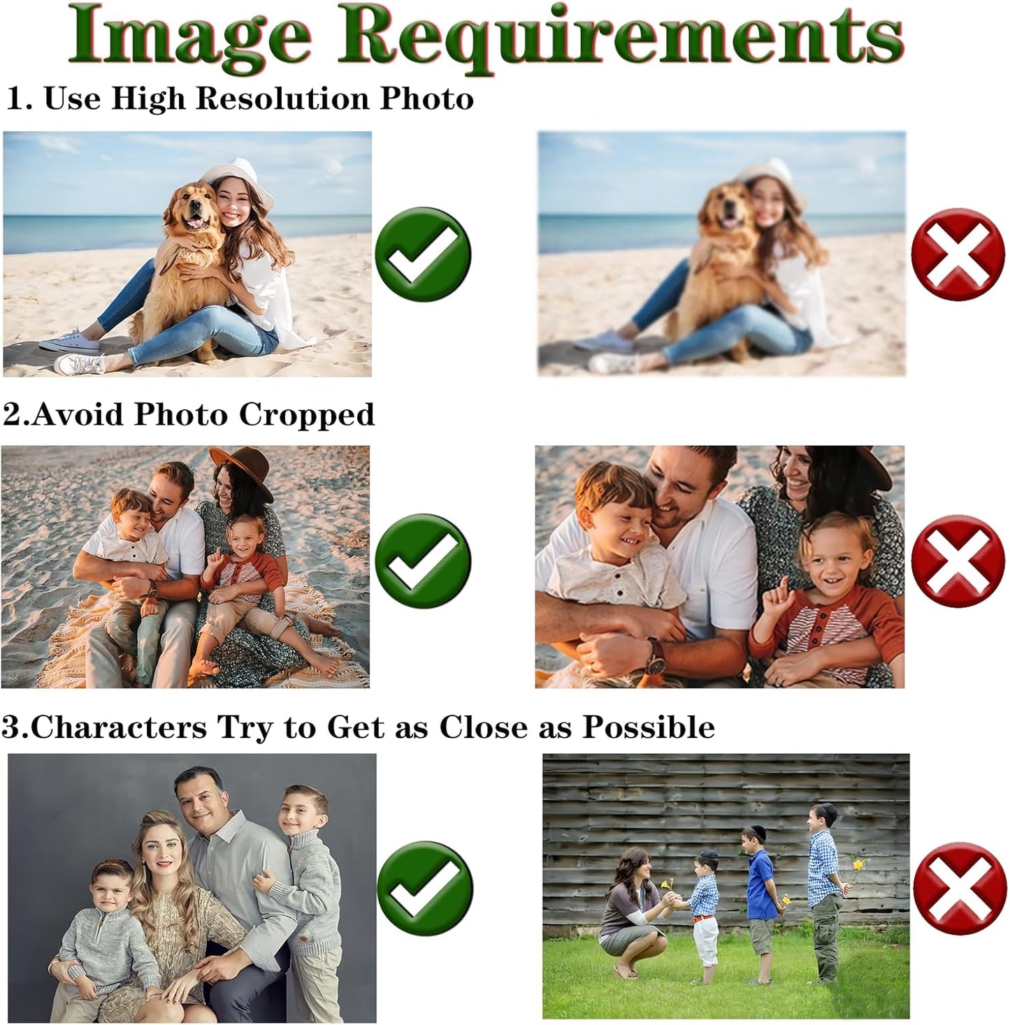 Personalized Christmas Ornament 2025, Photo Acrylic Customized Family Baby's Frist Christmas Ornament with Picture for Xmas Tree Decor Custom Gifts -Style4