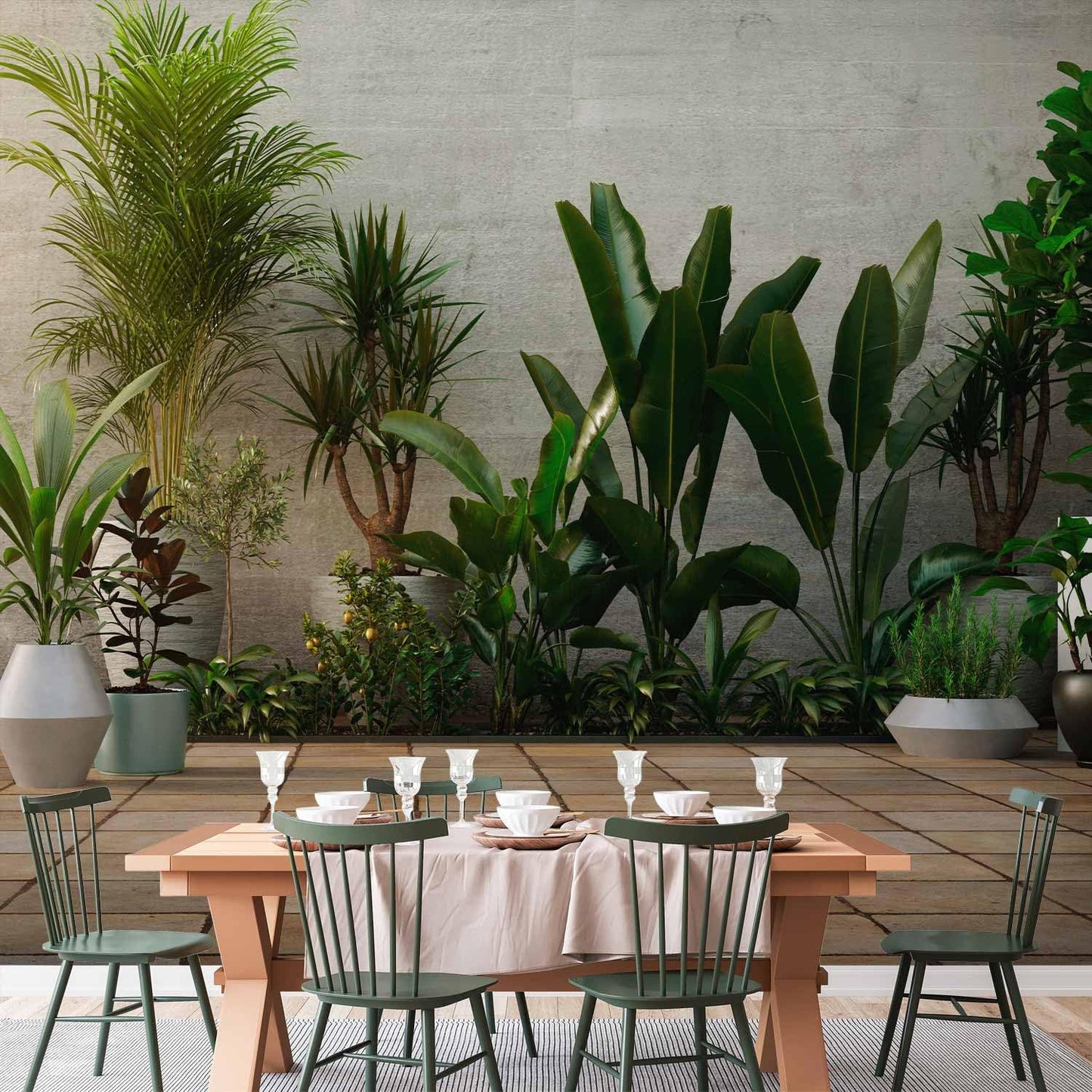 artgeist Wall Mural Nature 177x124 in - XXL Non-Woven Wallpaper Fleece Wall Decor Photo Print Picture Image Design Botanics Plants 3D Effect b-B-0600-a-a