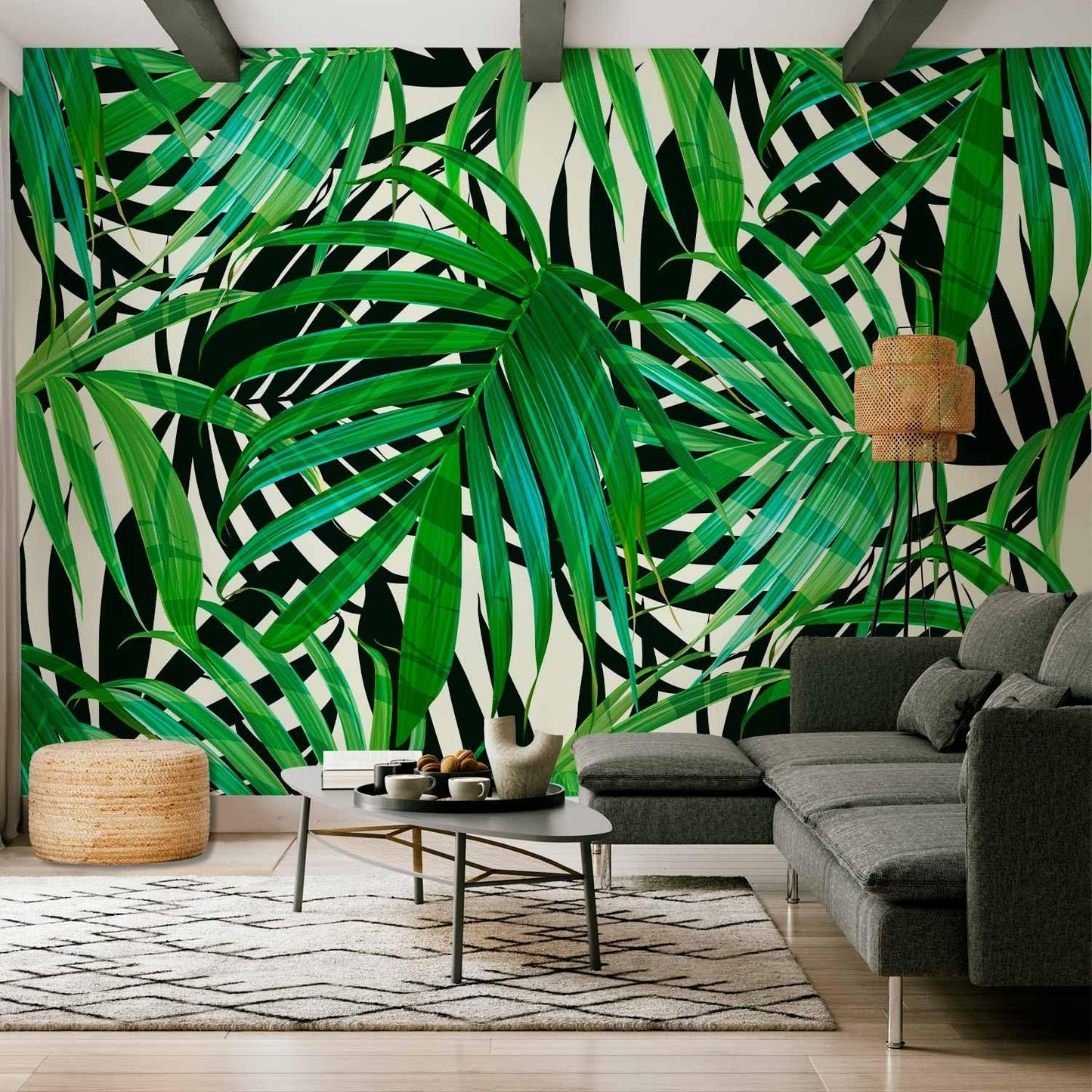 artgeist Wall Mural Tropical 98"x69" XXL Peel and Stick Self-Adhesive Wallpaper Removable Large Sticker Foil Wall Decor Print Picture Image Design