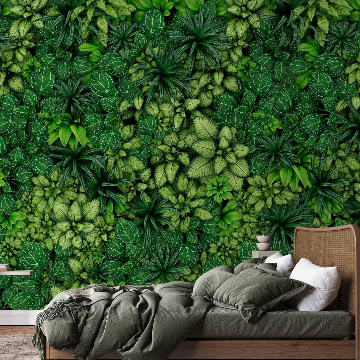 artgeist Wall Mural Plants 77x55 in - XXL Peel and Stick Self-Adhesive Wallpaper Removable Large Sticker Foil Wall Decor Print Picture Image Design Nature Botanics Tropical Leaves b-B-0601-a-a