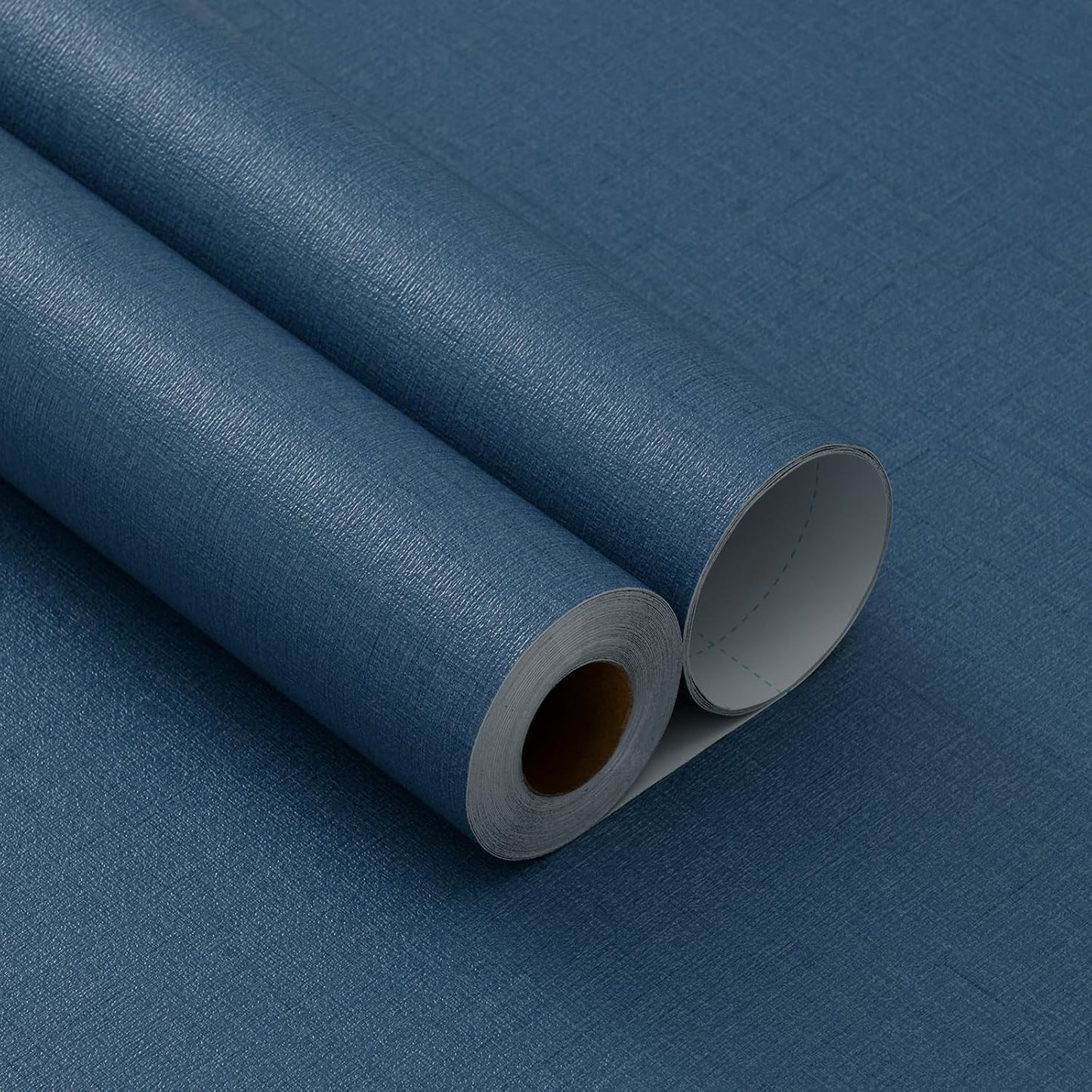 Grasscloth Wallpaper Textured 20.8"x394" (Blue, 20.8"x394")