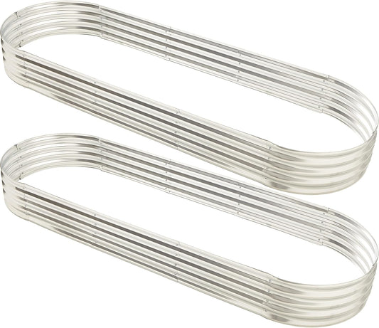 9 ft x 3 ft Raised Garden Bed Metal Elevated Planter for Vegetable Flower Herb (2pk)