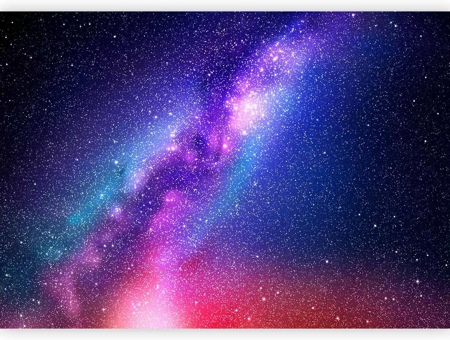 artgeist Premium Wall Mural Galaxy 157x110 in - XXL Non-Woven Wallpaper Fleece Wall Decor Photo Print Picture Image Abstract Space Sky Star Cloud Violet f-C-0487-a-a