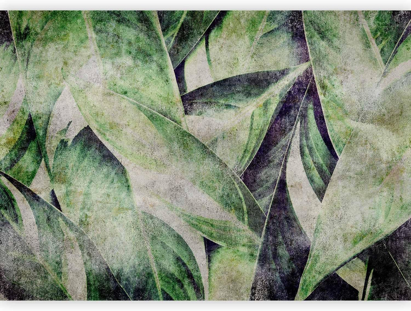 artgeist Wall Mural Tropical Leaves 96x69 in - XXL Peel and Stick Self-Adhesive Wallpaper Removable Large Sticker Foil Wall Decor Print Picture Image Design Jungle Nature Botanical b-C-0844-a-a