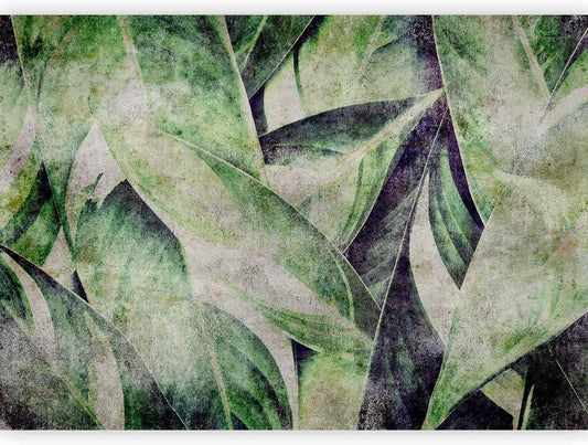 artgeist Wall Mural Tropical Leaves 96x69 in - XXL Peel and Stick Self-Adhesive Wallpaper Removable Large Sticker Foil Wall Decor Print Picture Image Design Jungle Nature Botanical b-C-0844-a-a