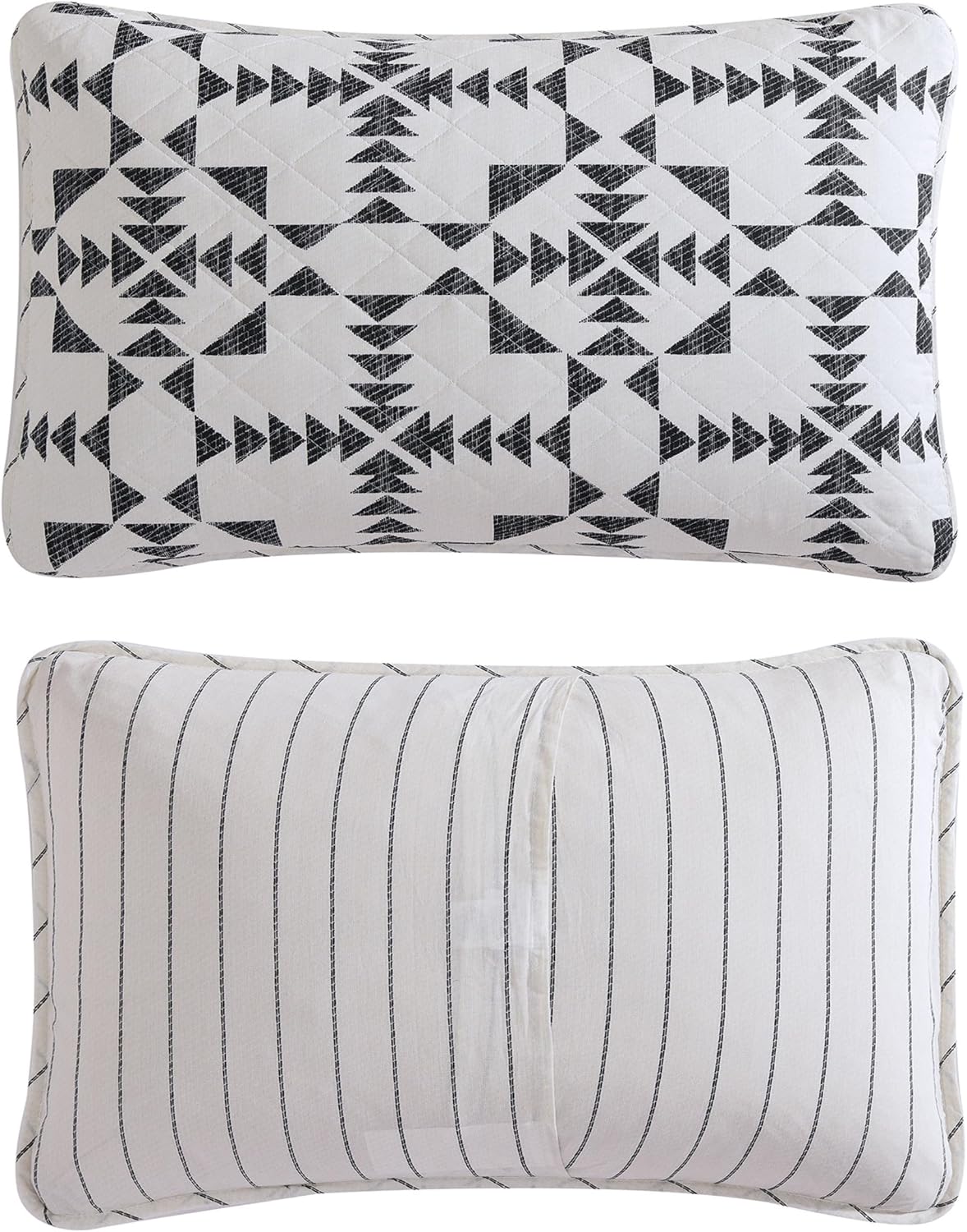 Eddie Bauer - Queen Quilt Set, Reversible Cotton Bedding with Matching Shams, Luxurious Bedding Set (Arrowhead Charcoal, 3 pcs, Queen)