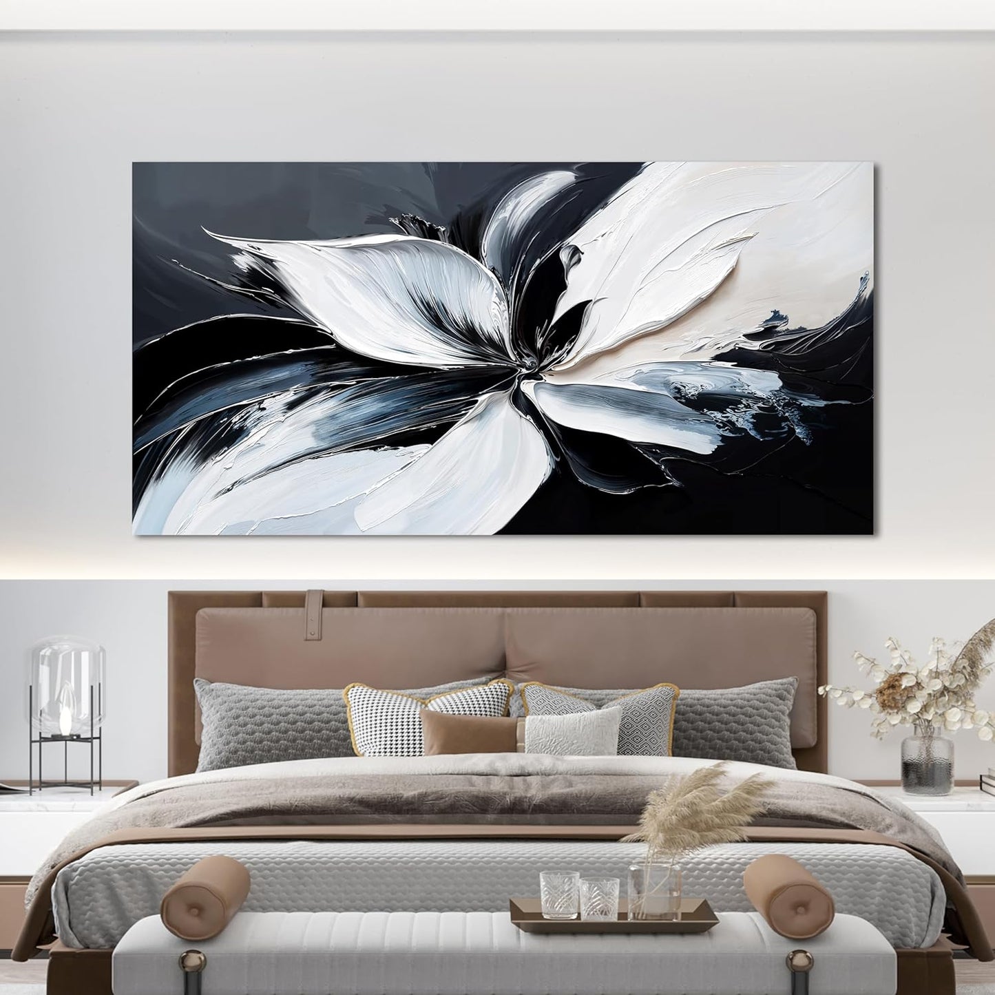 AIXMGSJS Canvas Wall Art Decor Large Modern Wall Art Black and White Wall Art Prints Abstract Canvas Art Wall Decor Wall Art Pictures for Living Room Artwork for Walls Home Office Decor 29" X 58"