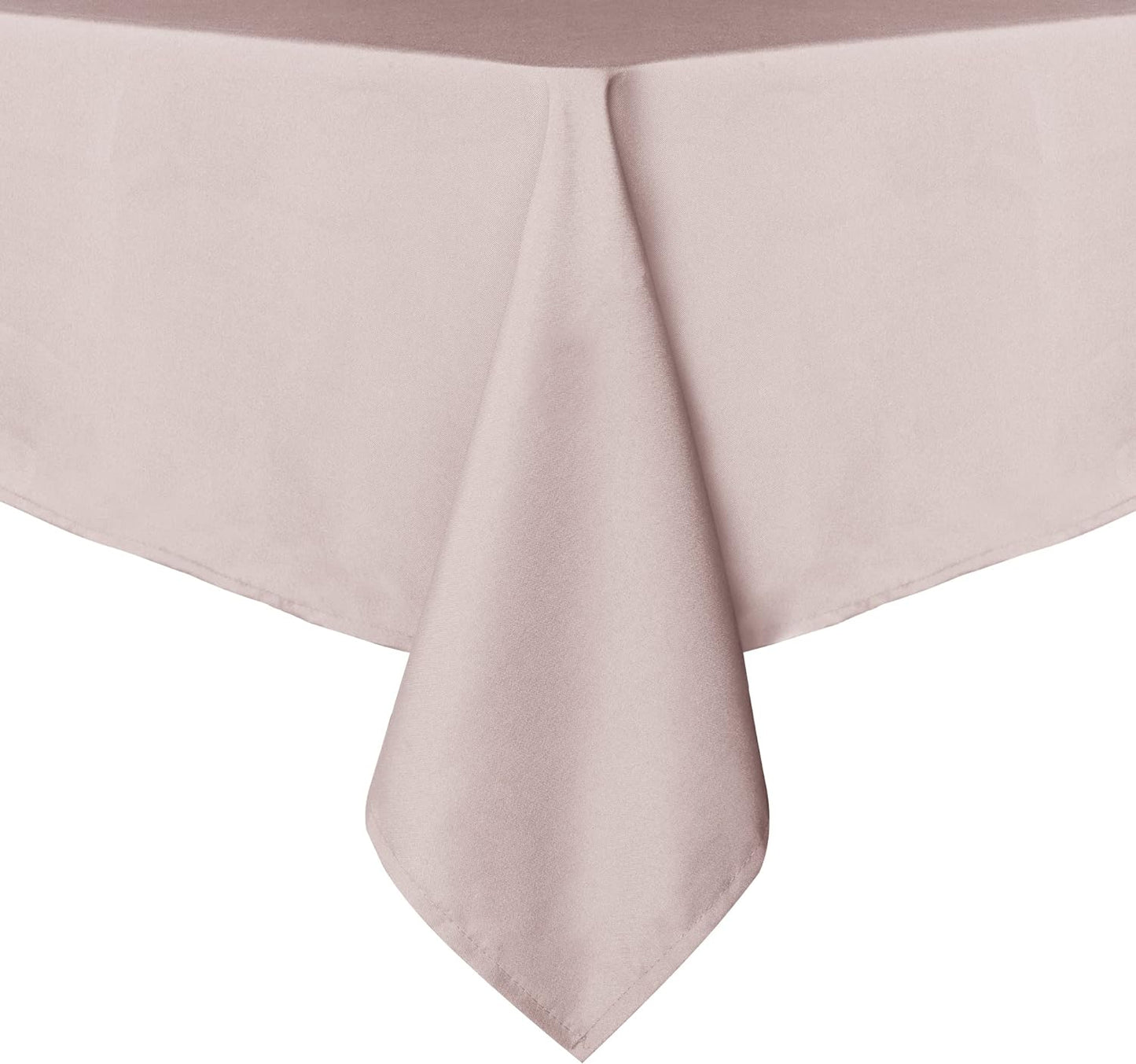 sancua Rectangle Tablecloth - 54 x 120 Inch - Stain and Wrinkle Resistant Washable Polyester Table Cloth, Decorative Fabric Table Cover for Dining Tables, Buffet Parties and Camping, Blush