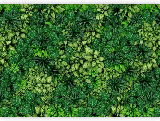 artgeist Premium Wall Mural Plants 177x124 in - XXL Non-Woven Wallpaper Fleece Wall Decor Photo Print Picture Image Design Nature Botanics Tropical Leaves b-B-0601-a-a