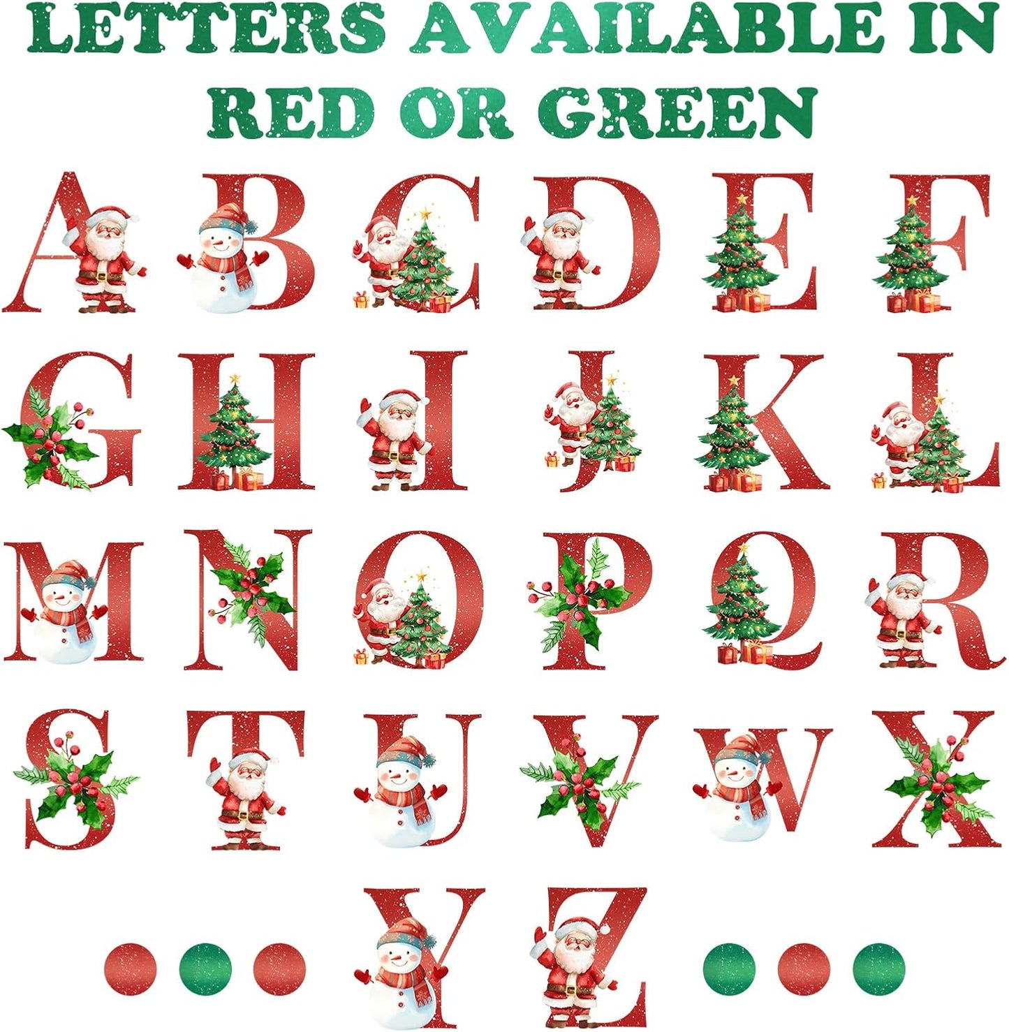 Letter Name Ornament, Personalized Christmas Ornaments 2025, Custom Initial Ornaments A-Z Monogram Ceramic Christmas Ornament, Family Keepsake