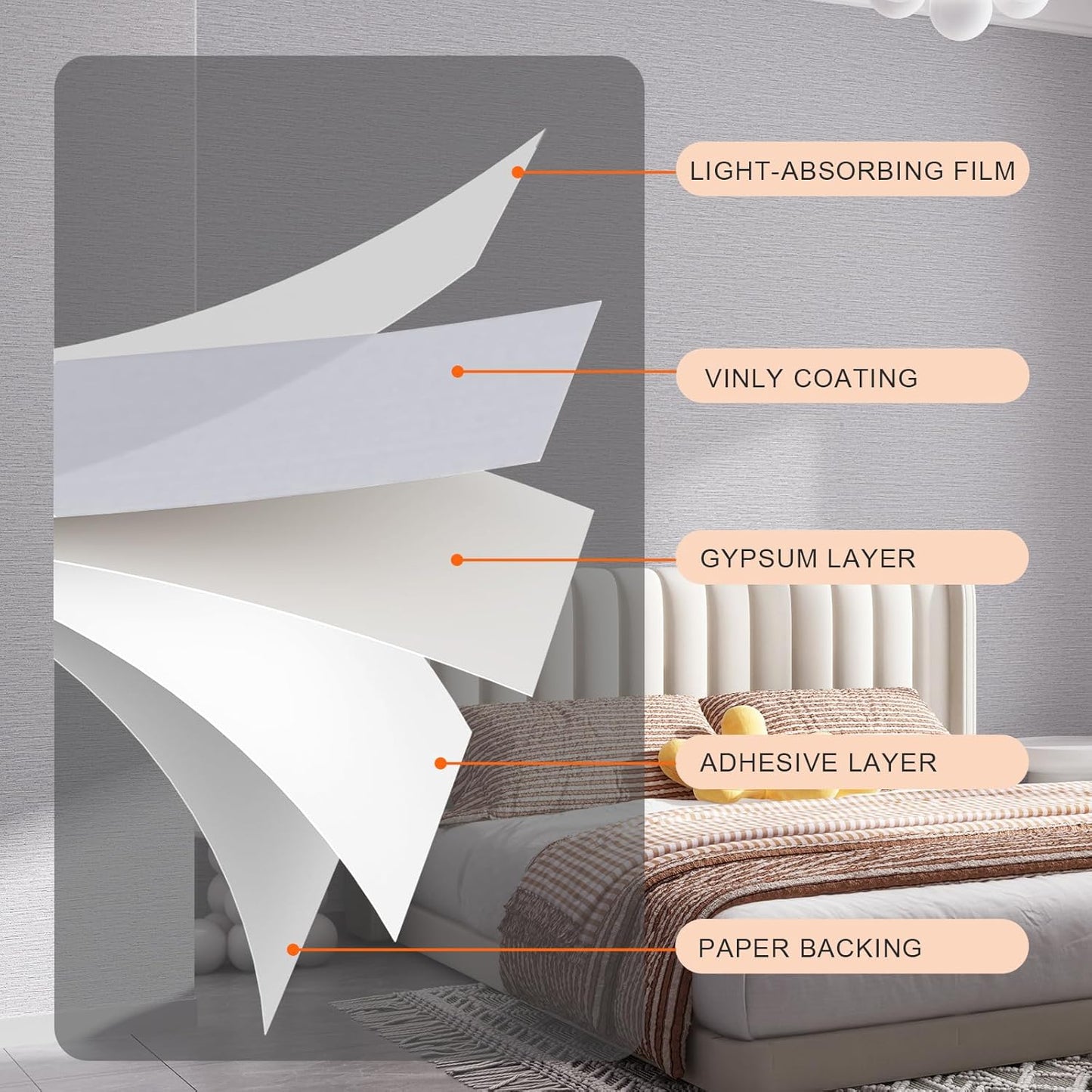 Grasscloth Peel and Stick Wallpaper 20.8"x394" Gray Thick Fabric Textured Linen Classic Faux Grassweave Neutral Removable Wallpaper Vinyl Film Roll for Home Use