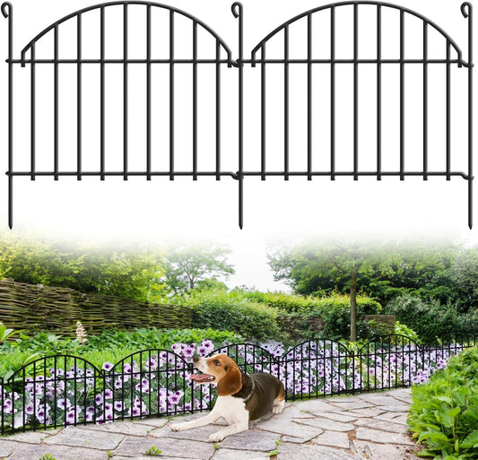 45.33ft x 20in Garden Fence, 32 Panels Animal Barrier Fences for Dogs Rabbit, Anti Digging Defense Edging Border, Rustproof Metal Arched Decorative Fencing for Outdoor Patio, Yard, Lawn