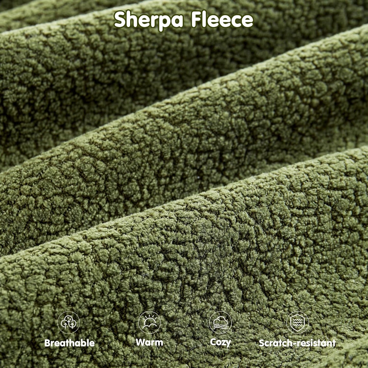 ovios 81" Oversized Sectional Double Lounge Chaise with Cloud Plush Sofa Bed, No Assembly Required, Fluffy Modern Sleeper Loveseat Chair for Indoor Living Room Bedroom Reading, Green (Cloud Velvet)