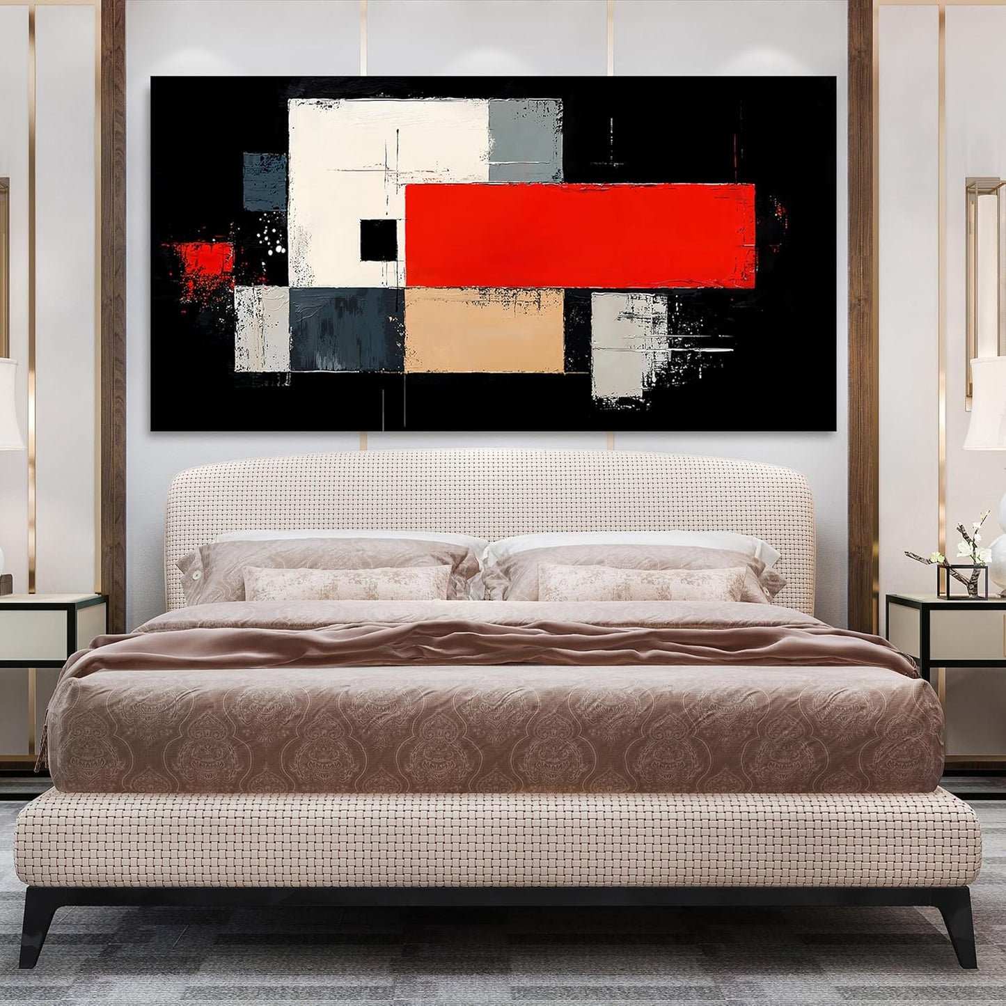 Abstract Wall Art Decor Large Modern Wall Art Decor Oversized Wall Art Pictures for Living Room Abstract Canvas Art Wall Decor Black and White Wall Art Prints Artwork for Walls Home Office Decor 29" X 58"